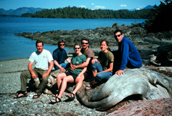 Sea Kayaking Trip Guests in the Broken Group Islands, British Columbia