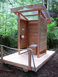 Outhouse at Spyhop Basecamp